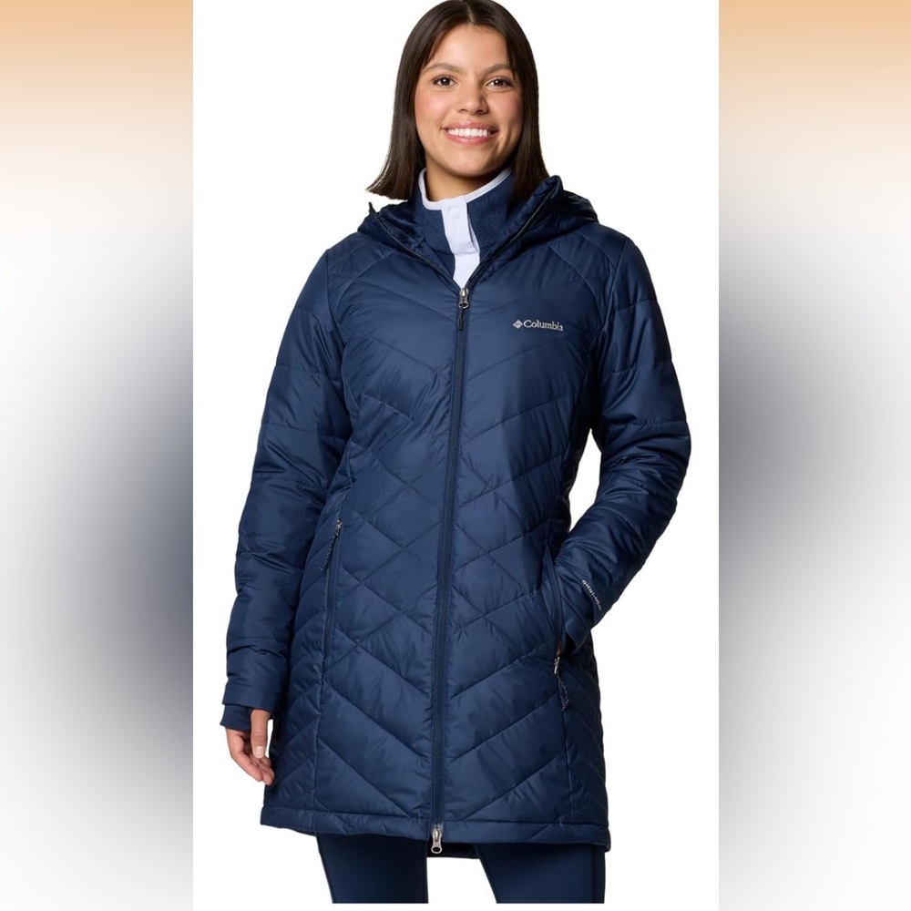 New with tag Columbia blue water resistant coat jacket with thumb holes